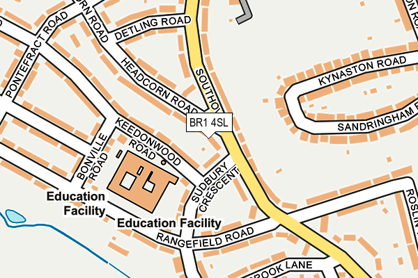 BR1 4SL map - OS OpenMap – Local (Ordnance Survey)