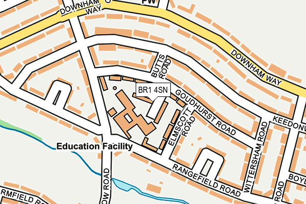 BR1 4SN map - OS OpenMap – Local (Ordnance Survey)