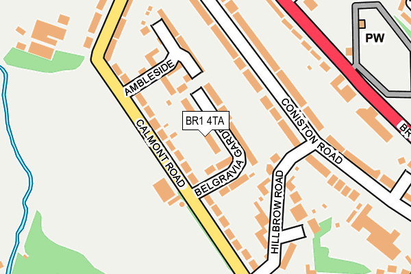 BR1 4TA map - OS OpenMap – Local (Ordnance Survey)