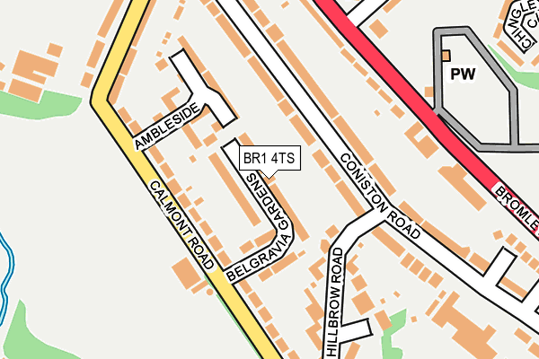 BR1 4TS map - OS OpenMap – Local (Ordnance Survey)