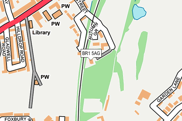 BR1 5AG map - OS OpenMap – Local (Ordnance Survey)