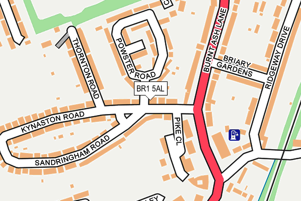 BR1 5AL map - OS OpenMap – Local (Ordnance Survey)