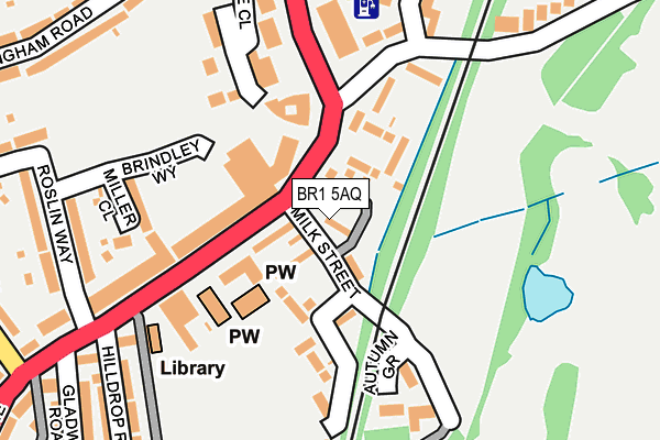 BR1 5AQ map - OS OpenMap – Local (Ordnance Survey)