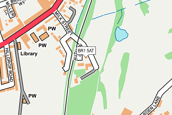BR1 5AT map - OS OpenMap – Local (Ordnance Survey)