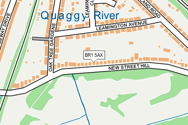 BR1 5AX map - OS OpenMap – Local (Ordnance Survey)