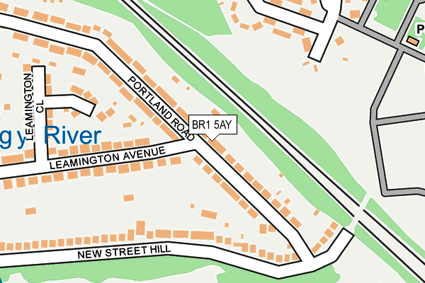 BR1 5AY map - OS OpenMap – Local (Ordnance Survey)