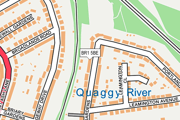 BR1 5BE map - OS OpenMap – Local (Ordnance Survey)