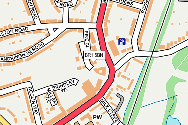 BR1 5BN map - OS OpenMap – Local (Ordnance Survey)