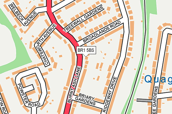 BR1 5BS map - OS OpenMap – Local (Ordnance Survey)