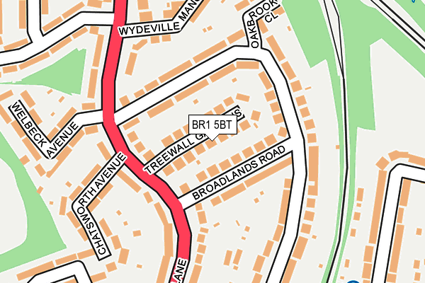 BR1 5BT map - OS OpenMap – Local (Ordnance Survey)