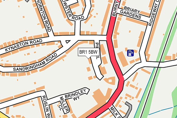 BR1 5BW map - OS OpenMap – Local (Ordnance Survey)