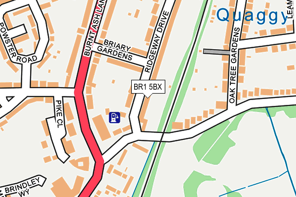 BR1 5BX map - OS OpenMap – Local (Ordnance Survey)