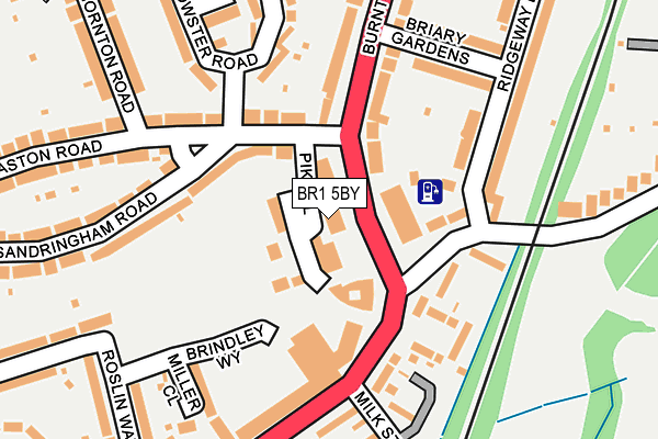 BR1 5BY map - OS OpenMap – Local (Ordnance Survey)