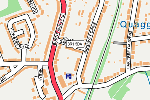 BR1 5DA map - OS OpenMap – Local (Ordnance Survey)