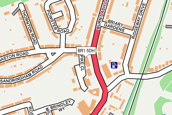 BR1 5DH map - OS OpenMap – Local (Ordnance Survey)