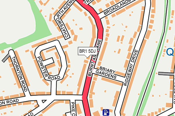 BR1 5DJ map - OS OpenMap – Local (Ordnance Survey)