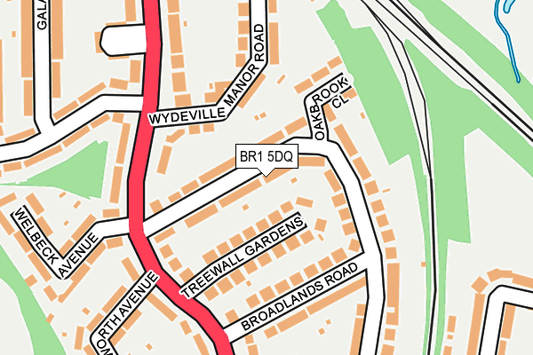 BR1 5DQ map - OS OpenMap – Local (Ordnance Survey)