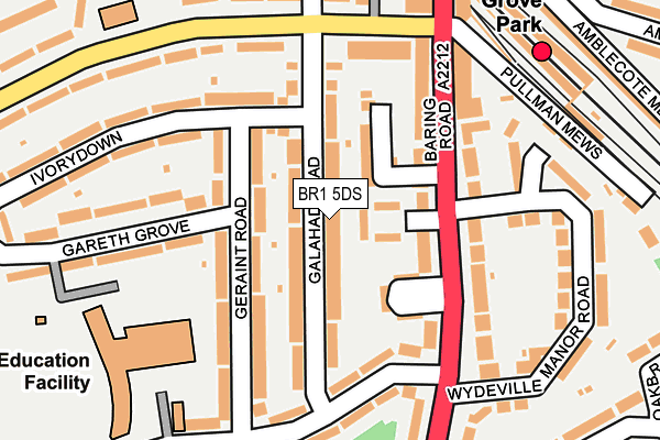 BR1 5DS map - OS OpenMap – Local (Ordnance Survey)