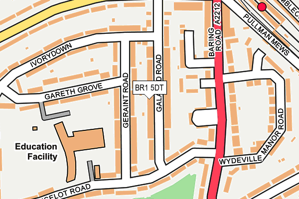 BR1 5DT map - OS OpenMap – Local (Ordnance Survey)