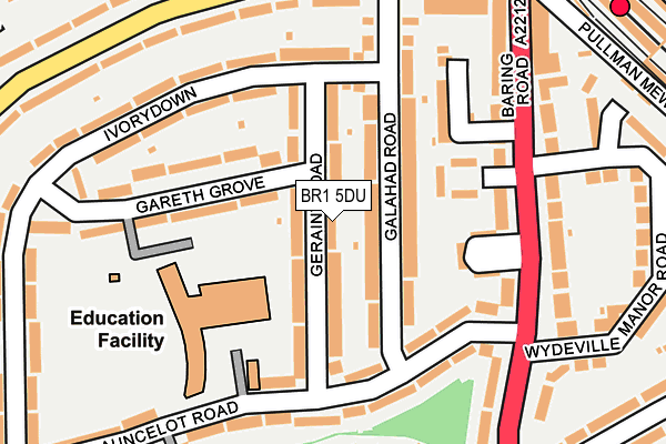 BR1 5DU map - OS OpenMap – Local (Ordnance Survey)