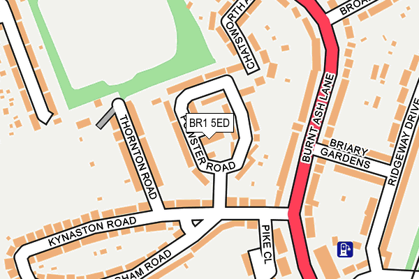 BR1 5ED map - OS OpenMap – Local (Ordnance Survey)
