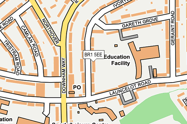 BR1 5EE map - OS OpenMap – Local (Ordnance Survey)