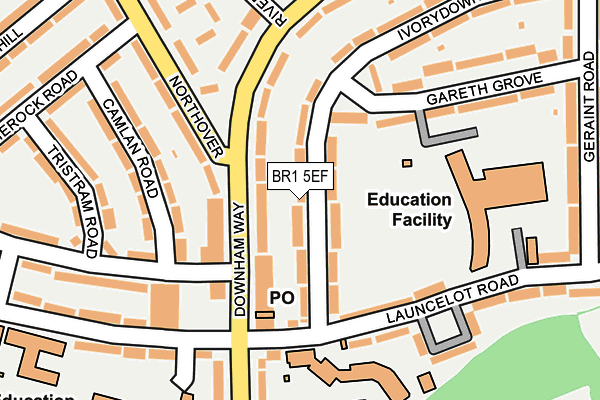 BR1 5EF map - OS OpenMap – Local (Ordnance Survey)