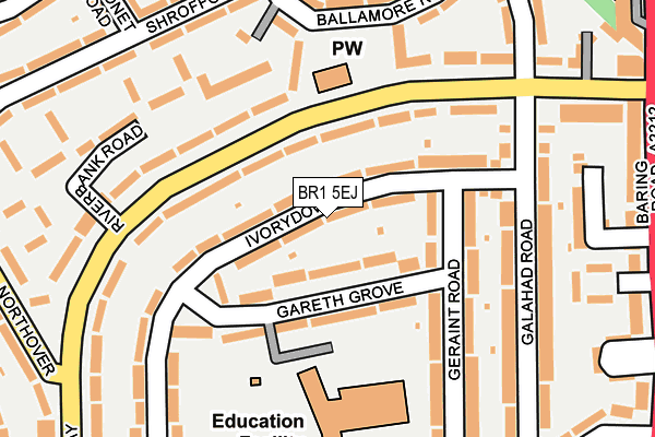 BR1 5EJ map - OS OpenMap – Local (Ordnance Survey)