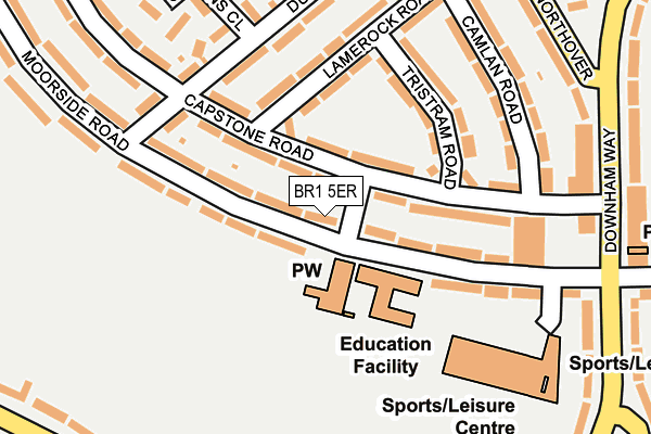 BR1 5ER map - OS OpenMap – Local (Ordnance Survey)