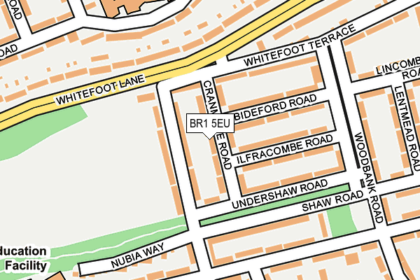 BR1 5EU map - OS OpenMap – Local (Ordnance Survey)