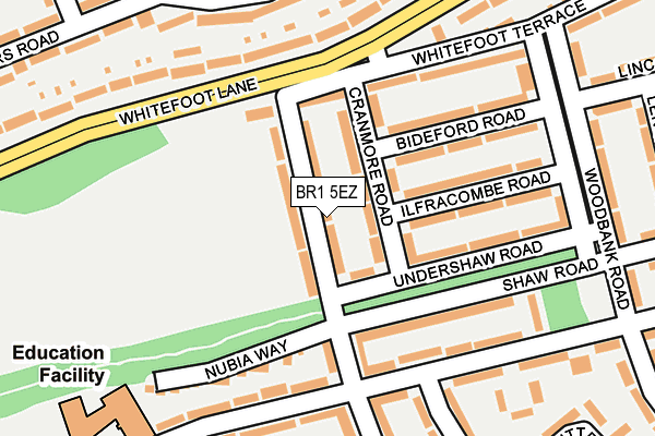 BR1 5EZ map - OS OpenMap – Local (Ordnance Survey)