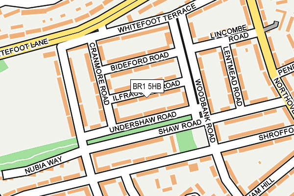 BR1 5HB map - OS OpenMap – Local (Ordnance Survey)