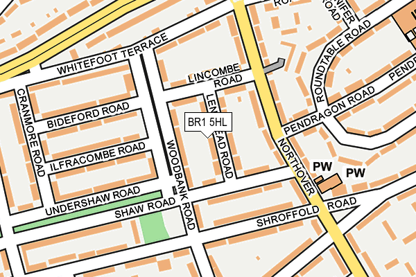 BR1 5HL map - OS OpenMap – Local (Ordnance Survey)