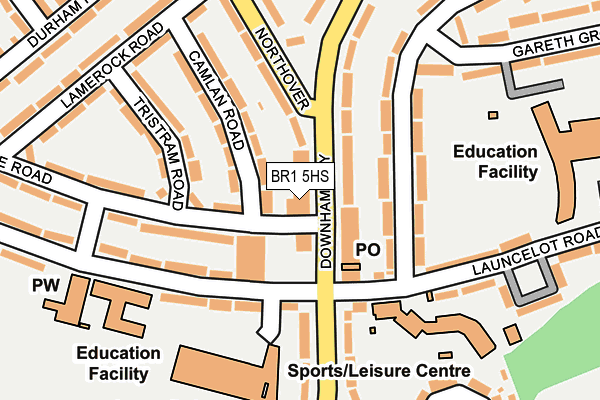 BR1 5HS map - OS OpenMap – Local (Ordnance Survey)