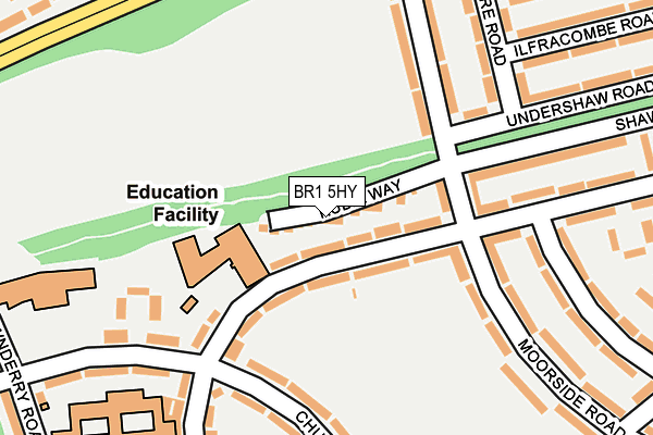 BR1 5HY map - OS OpenMap – Local (Ordnance Survey)