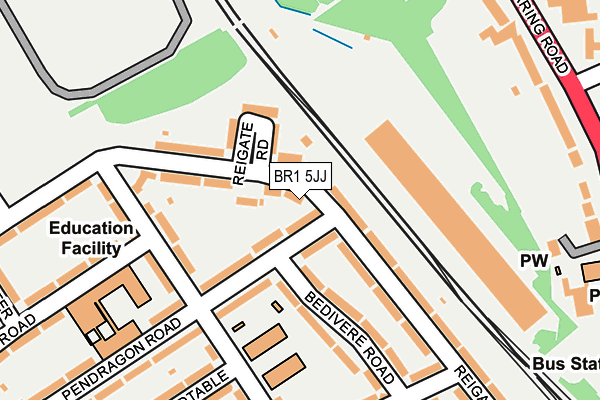 BR1 5JJ map - OS OpenMap – Local (Ordnance Survey)