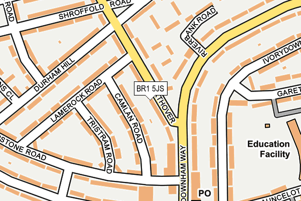 BR1 5JS map - OS OpenMap – Local (Ordnance Survey)