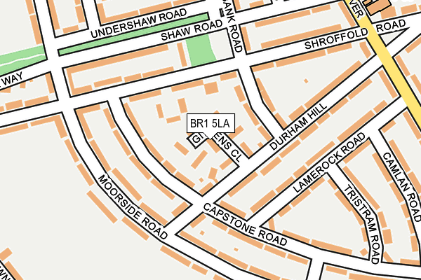 BR1 5LA map - OS OpenMap – Local (Ordnance Survey)