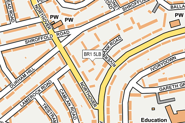 BR1 5LB map - OS OpenMap – Local (Ordnance Survey)