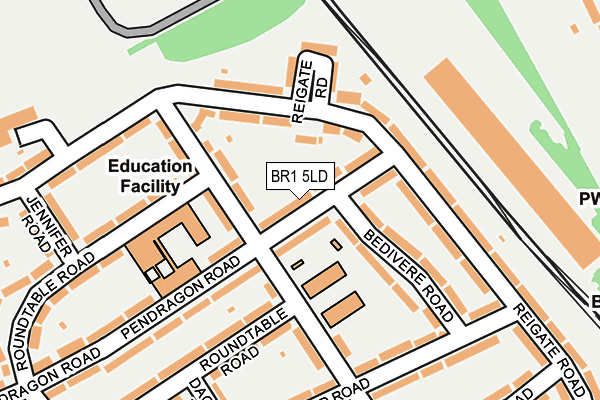 BR1 5LD map - OS OpenMap – Local (Ordnance Survey)