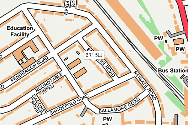 BR1 5LJ map - OS OpenMap – Local (Ordnance Survey)