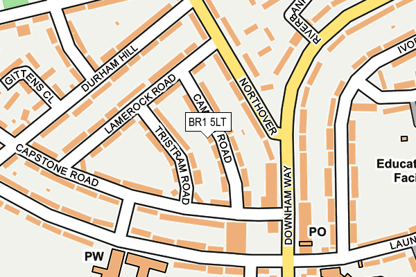BR1 5LT map - OS OpenMap – Local (Ordnance Survey)