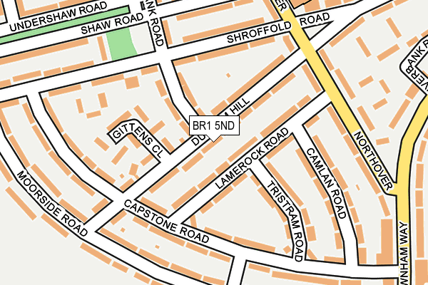 BR1 5ND map - OS OpenMap – Local (Ordnance Survey)