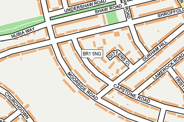 BR1 5NG map - OS OpenMap – Local (Ordnance Survey)