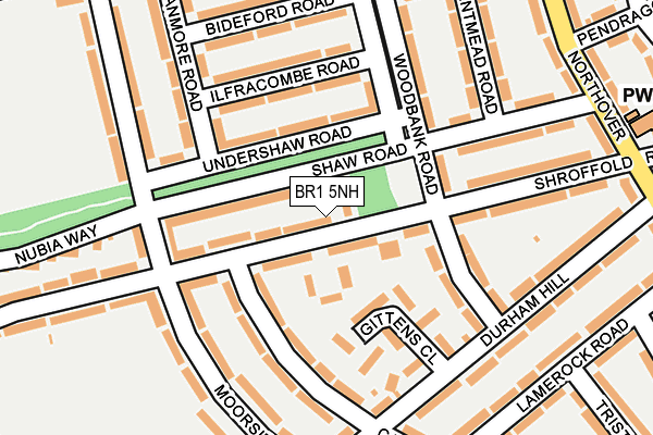 BR1 5NH map - OS OpenMap – Local (Ordnance Survey)