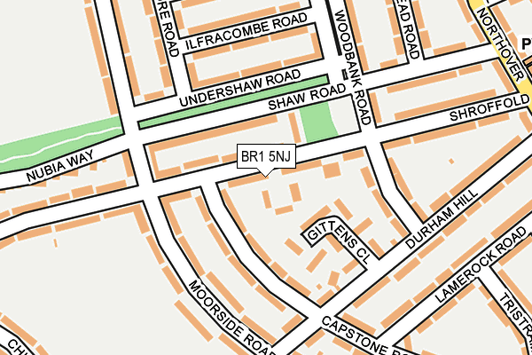 BR1 5NJ map - OS OpenMap – Local (Ordnance Survey)