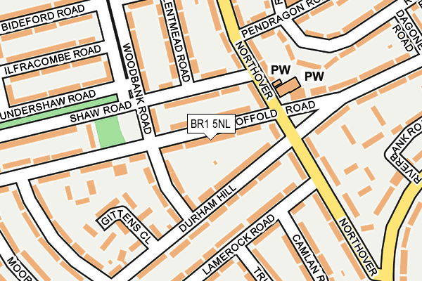 BR1 5NL map - OS OpenMap – Local (Ordnance Survey)