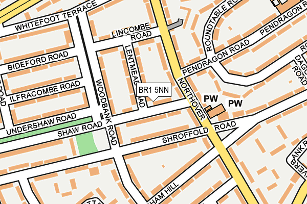 BR1 5NN map - OS OpenMap – Local (Ordnance Survey)