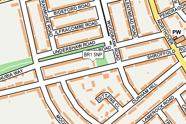 BR1 5NP map - OS OpenMap – Local (Ordnance Survey)