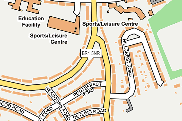 BR1 5NR map - OS OpenMap – Local (Ordnance Survey)